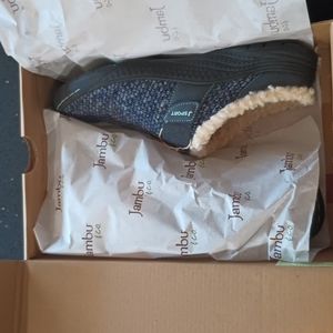 JSport by Jambu Womens Graham Encore Navy Mules Size 9.5M NWT